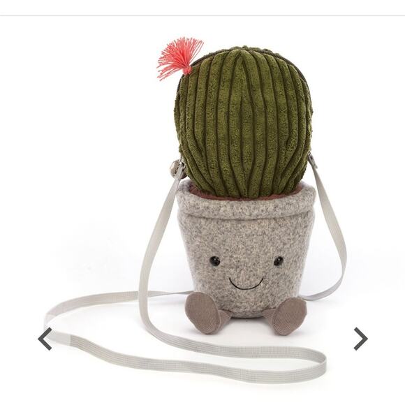 Jellycat London Amuseables Cactus Bag RETIRED crossbody shoulder succulent purse - Picture 1 of 16